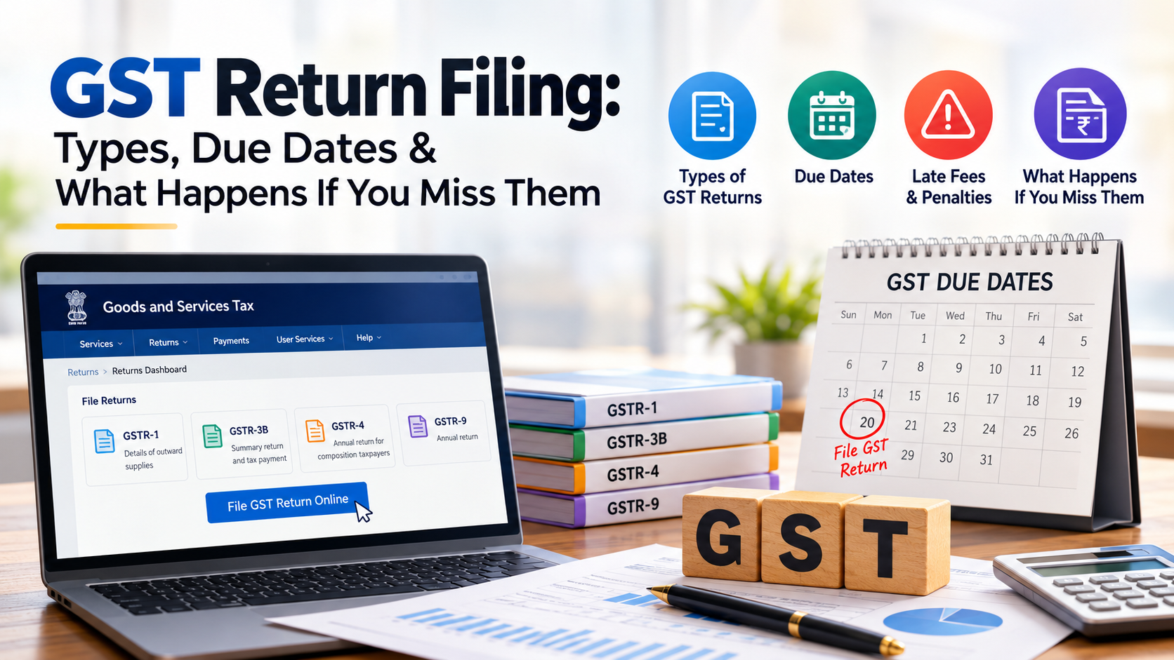 GST Return Filing: Types, Due Dates & What Happens If You Miss Them